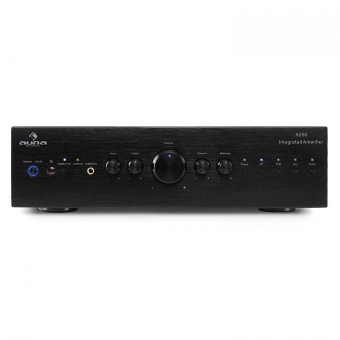 Auna CD708 Audioverstarker (Anzahl Kanale: 5 Stereo-Cinch-Line-Eingange fur CD-Player, Tuner sowie AUX-Quellen und, 160 W), 4.5, Newsletter anmelden & Vorteile sichern