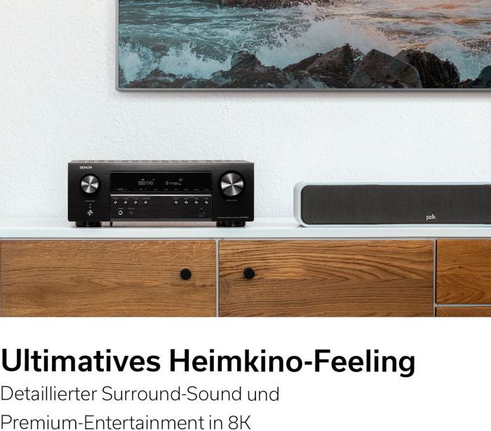 Denon AVR-S660H 8K- 5.2 Heimkinosystem (Bluetooth, LAN (Ethernet), WLAN), 5.0, Newsletter anmelden & Vorteile sichern