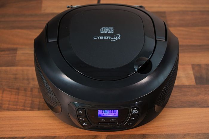 Cyberlux CL-600 tragbarer CD-Player (CD, Kinder CD Player tragbar, Boombox, Musikbox, FM Radio mit MP3 USB), 4.0, Newsletter anmelden & Vorteile sichern