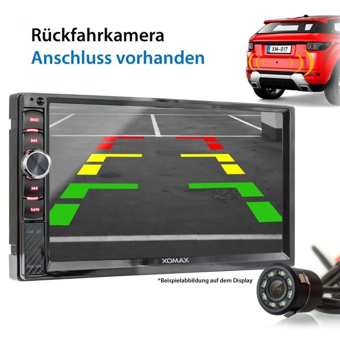 XOMAX XM-2V719 Autoradio mit 7 Zoll Touchscreen Bildschirm, Bluetooth 2 DIN Autoradio, 4.0, Newsletter anmelden & Vorteile sichern