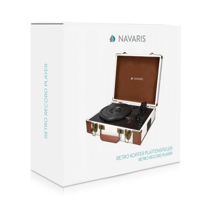 Navaris Plattenspieler (Retro Kofferplattenspieler - USB zum Digitalisieren - Vintage), 4.5, Newsletter anmelden & Vorteile sichern