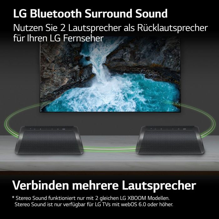 LG XBOOM Go DXG7 1.0 Lautsprecher (Bluetooth, 40 W), LG XBOOM Go DXG7Q Bluetooth Speaker, 5.0, Newsletter anmelden & Vorteile sichern