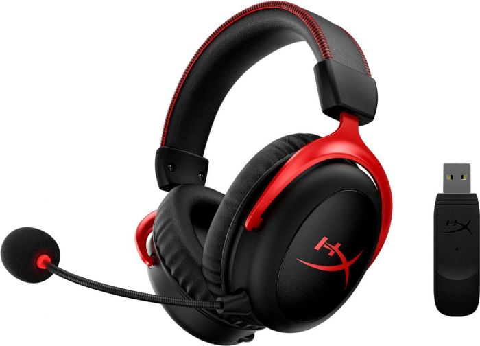 HyperX Cloud II Wireless Gaming Headset Gaming-Headset (Rauschunterdruckung, WLAN (WiFi), 4.5, Newsletter anmelden & Vorteile sichern