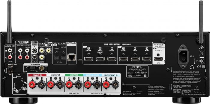 Denon AVR-S660H 8K- 5.2 Heimkinosystem (Bluetooth, LAN (Ethernet), WLAN), 5.0, Newsletter anmelden & Vorteile sichern