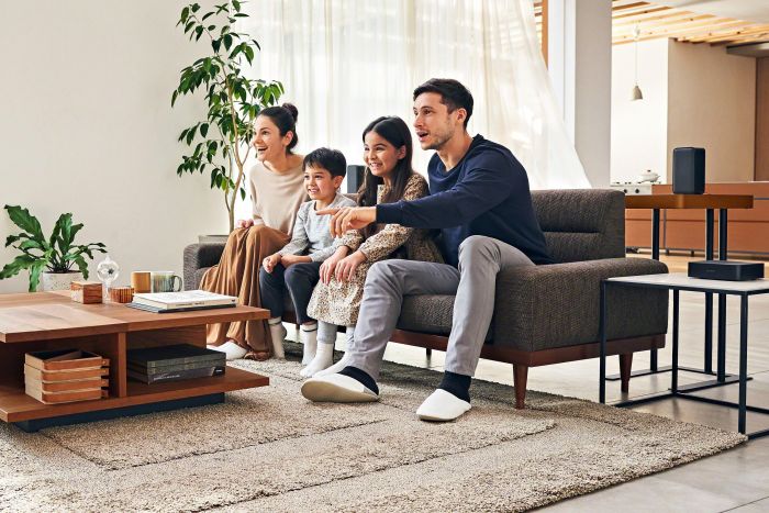 Sony HT-S40R Kanal- 5.1 Soundbar (Bluetooth, 600 W, inkl. kabelgebundenem Subwoofer, kabellosen Rear-Lautsprechern), 5.1-Kanal-Home-Entertainment mit kabellosen Rear-Lautsprechern | HT-S40R, 4.5, Newsletter anmelden & Vorteile sichern