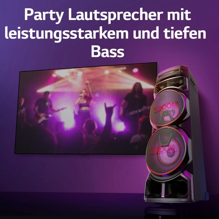 LG XBOOM RNC9 Stereo Party-Lautsprecher (Bluetooth), LG XBOOM RNC9 Party Speaker, Newsletter anmelden & Vorteile sichern